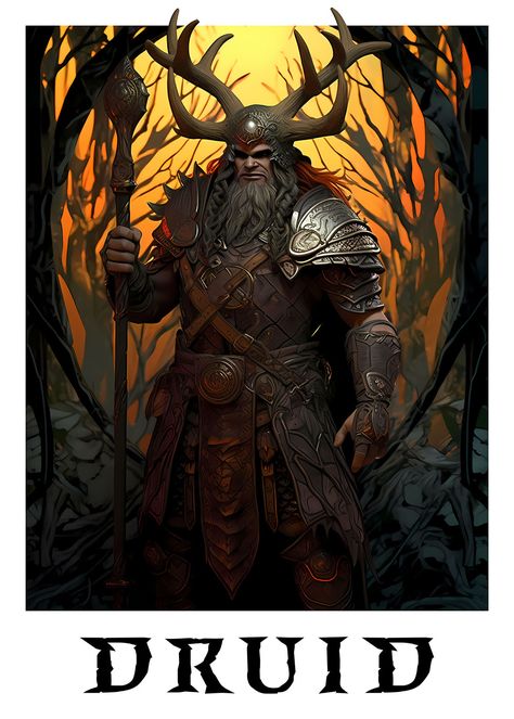 Embrace the power of the Druid class in Diablo 4 with this captivating artwork. Witness the might of a warrior adorned in battle armor, wielding magical forces. Get your hands on this exclusive design now available on t-shirts, wall art, pins, and more. Discover the perfect gaming merch for avid gamers and Diablo enthusiasts. #Diablo4 #Druid #Videogame #Gamer #Gaming #TeePublic #Merch #TShirt Diablo 4 Druid Art, Diablo 4 Art, Druid Diablo, Diablo Game, Irish Mythology, Art Pins, Battle Armor, Gaming Merch, Dungeons And Dragons