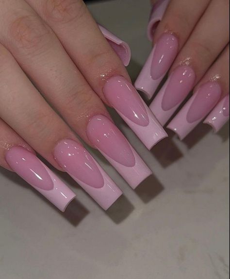 By @thenailbabeuk Girly Acrylic Nails Designs Pink, Girly Acrylic, Long Acrylic, Long Square Acrylic Nails, Nail Swag, Bling Acrylic Nails, Pink Nail, French Tips, Pink Acrylic Nails