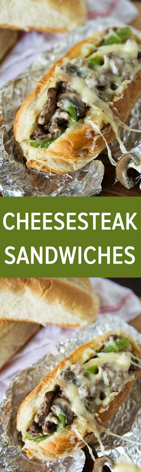 Cheesesteak Sandwiches | tablefortwoblog.com Best Philly Cheesesteak, Cheesesteak Sandwiches, Philly Cheese Steak Sandwich, Cheesesteak Sandwich, Philly Cheesesteaks, Philly Cheese Steak Recipe, Billy Parisi, Chef Billy Parisi, Steak Sandwiches