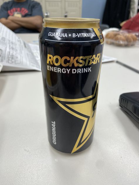 Rockstar Energy Drinks, Rockstar Energy, Energy Drink, Vitamin B, Energy Drinks, Beer Glasses, Beverage Can, Vitamins, Beer