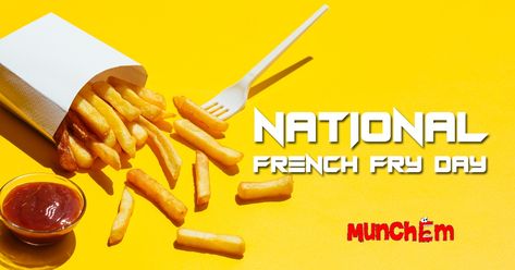 #HappyNationalFrenchFryDay #National French Fry Day on #July 13th recognizes a staple food on menus across the country. #French fries, also known as chips, fries, finger chips, or French-fried potatoes, are batons of deep-fried potatoes. It is believed by some that the term “French” was introduced to the potatoes when the American soldiers arrived in Belgium during World War I and consequently tasted Belgian fries. It is possible the American soldiers began calling the “French” fries. Finger Chips, National French Fry Day, Belgian Fries, Fry Day, Deep Fried Potatoes, French Fried Potatoes, French Fry, Country French, American Soldiers