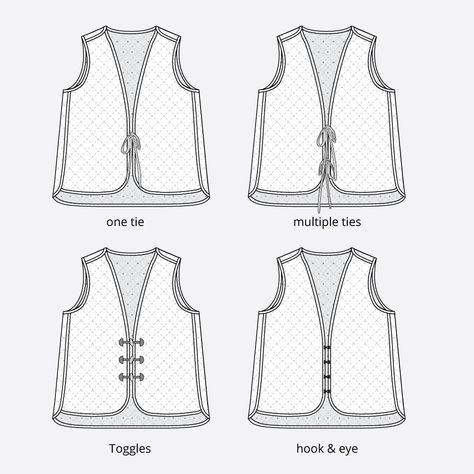 Wildwood Tie Front Vest Tutorial » Helen's Closet Patterns Japanese Shirt Sewing Pattern, Kimono Vest Pattern, Oversized Vest Pattern, Vest Template Free Pattern, West Pattern Sewing, Tie Front Top Pattern Free, Women's Vest Sewing Pattern, Tie Front Vest Sewing Pattern, Vest Top Sewing Pattern