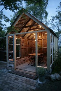 Garden Sheds, Dining Room, Backyard Sheds, Cool Sheds, Backyard Parties, Fireplace, Outdoor Sheds, Backyards Party Shed, Backyard Storage Sheds, Wood Shed Plans, Storage Shed Plans, Shed Plan, Backyard Sheds, Backyard Shed, Outdoor Sheds, Wood Shed