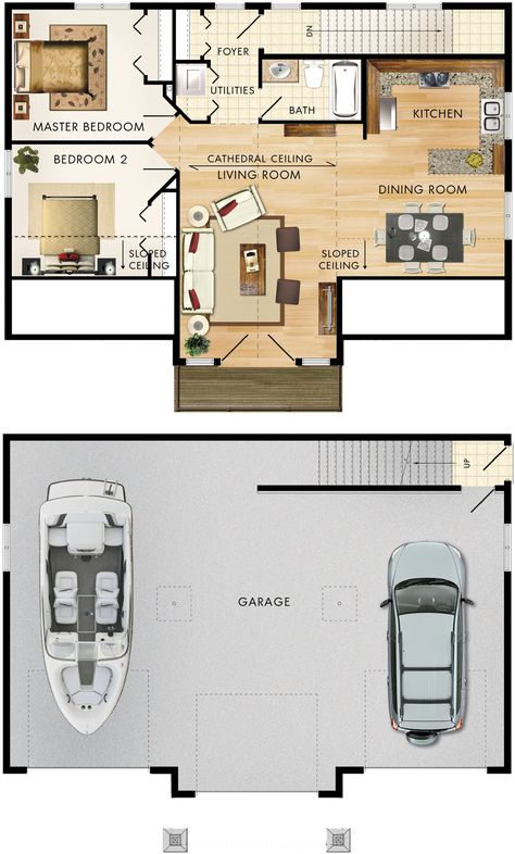 Over Garage Apartment, Above Garage Apartment, Dream Estate, Beaver Homes And Cottages, Beaver Homes, Garage Apartment Floor Plans, Garage Plans With Loft, Garage Apartment Plan, Plan Garage