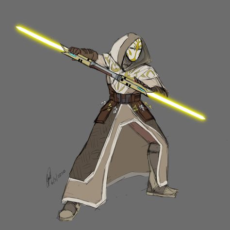 Jedi Temple Guard, Tali Mass Effect, Temple Guard, Jedi Temple, Jedi Art, Clone Wars Art, Sci Fi Anime, Drawing Stars, Star Wars Character