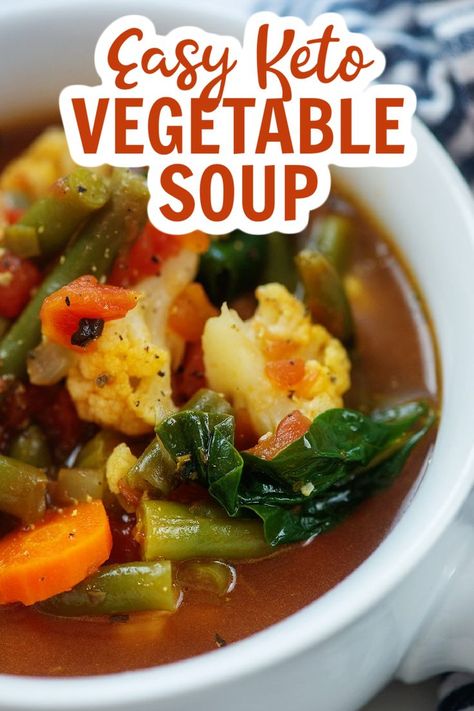 Keto Vegetable Soup, Low Carb Vegetable Soup, Soup Night, Low Carb Life, Vegetarian Soups, Diet Soup, Keto Soups, Low Carb Soup Recipes, Medicine Tips