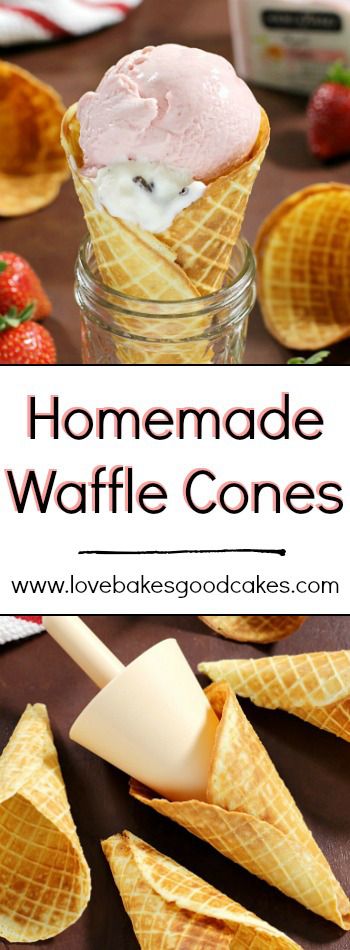 Homemade Waffle Cones are so easy to make at home - let me show you how! AD Homemade Waffle Cones, Homemade Waffle, Waffle Cone Recipe, Rodjendanske Torte, Homemade Waffles, Waffle Cone, Popsicle Recipes, Waffle Cones, Sem Lactose