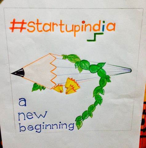 Promote startup India 👍 Poster  Steadtler pencil colors India Logo, India Poster, Creative Life, Economics, Creative Work, New Beginnings, Start Up, Gaming Logos, Pencil