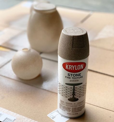 DIY: Stone Texture Spring Vases | Centsational Style Stone Spray Paint, Textured Spray Paint, Spring Vases, Pebble Color, Decorating Diy, Matte Paint, Acrylic Craft Paint, Health Shop, Paint Line