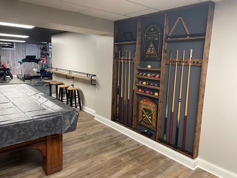 Basement Pool Table, Pool Room Ideas, Billiards Room Decor, Snooker Room, Garage Game Rooms, Basement Games, Pool Table Room, Home Bar Rooms, Game Room Basement