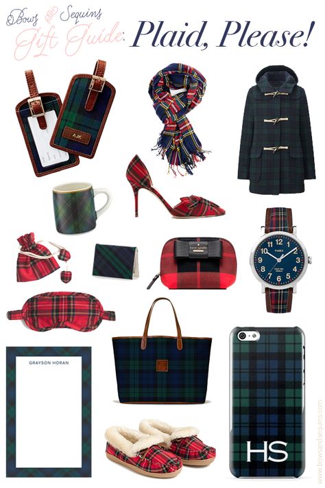 Blackwatch Plaid Christmas, Tartan Decor, Preppy Christmas Gifts, Highland Fling, Plaid Accessories, Preppy Christmas, Womens Fashion Casual Spring, Plaid Bow, Womens Fashion Edgy