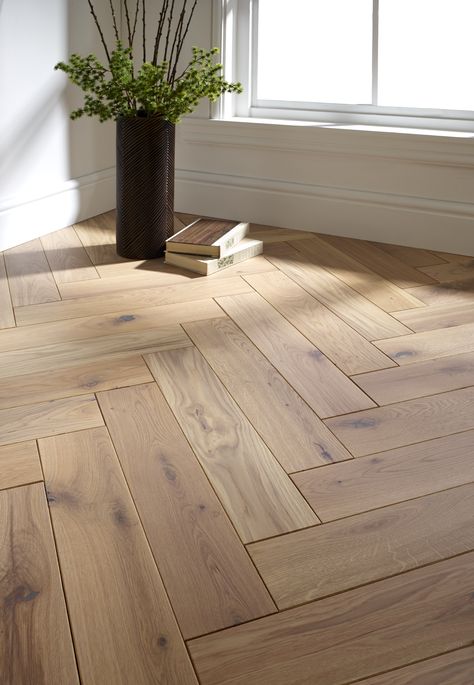 Blonde Flooring, Oak Parquet, Oak Parquet Flooring, Herringbone Wood, Herringbone Wood Floor, 아파트 인테리어, Parquet Flooring, Building Plans, Room Flooring