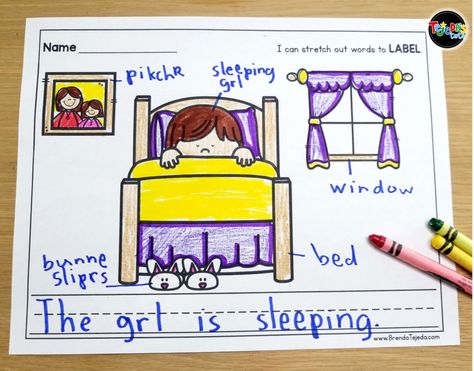 Labeling is so important in early writing and your kindergarten and first grade students will love labeling in your  writing literacy center! Read this post for 5 anchor literacy centers that will make planning for them easy! #tejedastots #literacycenters Kinder Literacy Centers, Writing Center Kindergarten, Labeling Activities, Literacy Centers Kindergarten, Kindergarten Language Arts, 1st Grade Writing, Writing School, Kindergarten Centers, Literacy Stations