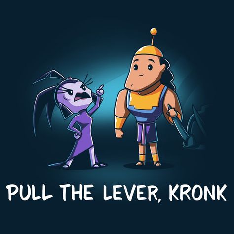 Pull The Lever Kronk, Yzma And Kronk, Disney Gender Swap, Tee Turtle, Disney Tee, Disney T Shirt, Cute Kawaii Animals, Kawaii Illustration, Disney Tees