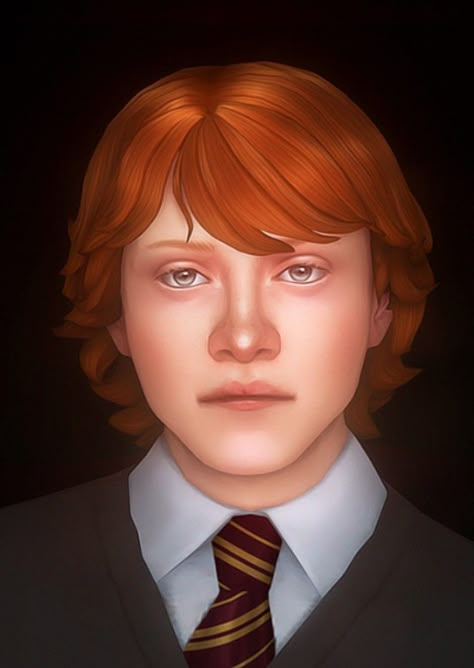 Hogwarts Tumblr, Little Sims, Harry Potter Hairstyles, Sims 4 Harry Potter, Four One Direction, Harry Potter Ron Weasley, Sims 4 Anime, Play Sims 4, The Golden Trio