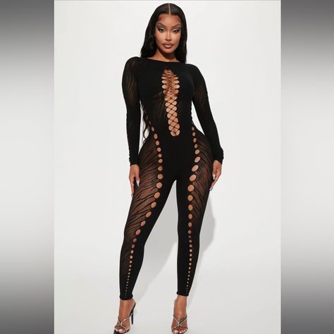 Seamless Jumpsuit, Jumpsuit Long Sleeve, Mesh Jumpsuit, Jumpsuit Long, Cut Out Leggings, Black Seamless, Lace Jumpsuit, Jumpsuit Outfit, Fashion Nova Pants