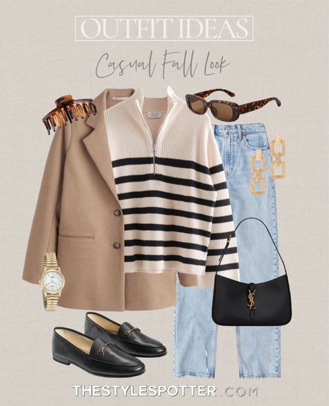 Shop Women's Wool-Blend Blazer Coat and other curated products on LTK, the easiest way to shop everything from your favorite creators. Outfit Ideas 2022, Casual Fall Outfit, Pumpkin Patch Outfit, Stylish Fall Outfits, Practice Outfits, Fall Outfit Ideas, Closet Essentials, Outfit Inspiration Fall, Look Book