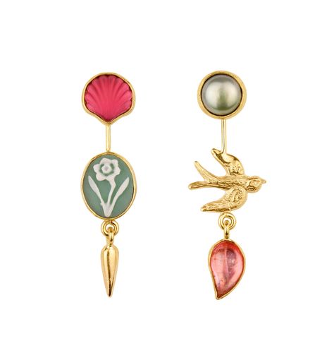 Grainne Morton Grainne Morton, Victorian Drop Earrings, Modern Jewellery, Eclectic Modern, Delicate Jewelry, Precious Gems, Antique Shops, Dainty Ring, Gold Plated Silver