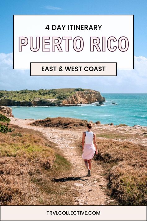 The best of Puerto Rico in just 4 days!  This four day itinerary will take you down the west coast of Puerto Rico through Aguadilla, Rincon, La Parguera and Cabo Rojo.  The four day East Coast itinerary will start in Old San Juan, take you to El Yunque Rainforest, Bioiluminescent Bay in Fajardo and back to San Juan.  Use this 4 day itinerary guide for your next vacation to Puerto Rico. Puerto Rico 4 Day Itinerary, 4 Days In Puerto Rico, Puerto Rico Itinerary 5 Days, Puerto Rico Itinerary, Fajardo Puerto Rico, Rincon Puerto Rico, Puerto Rico Travel, Puerto Rico Island, El Yunque Rainforest