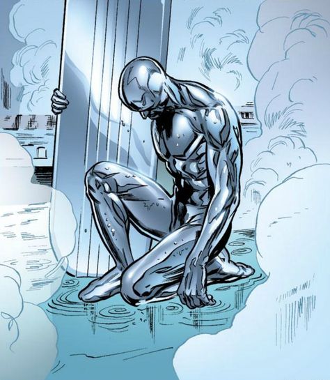 Silver Surfer by Doug Braithwaite Silver Surfer Pfp, Silver Surfer Aesthetic, Silver Surfer Art, Surfer Tattoo, Galactus Marvel, Silver Surfer Comic, Silver Surf, The Silver Surfer, Surfer Aesthetic