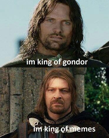 Boromir: 1. Aragorn: 0. Tolkien Funny, Funny Clean, Earth Memes, Lotr Funny, One Does Not Simply, Brain Cells, The Cinema, Thranduil, Jrr Tolkien