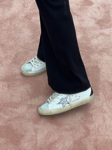 Golden Goose Shoes Aesthetic, Golden Goose Sneakers Aesthetic, Golden Goose Shoes Outfit, Scandi Shoes, Ggdb Sneakers Outfit, Golden Goose Aesthetic, Ysl Sneakers, Ggdb Sneakers, Stockholm Shoes