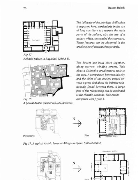 Figure 19 from The Traditional Arabic House. Its Historical Roots | Semantic Scholar Arabic Courtyard, Central Courtyard House Plans, Traditional Arabic House, Central Courtyard House, Islamic Architecture House, Arabic House, Central Courtyard, Mediterranean House Plan, Ancient Near East