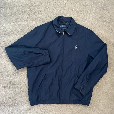 Men’s Ralph Lauren Navy Harrington Jacket, M.

Pit... - Depop Golf Jackets, Harrington Jacket, Polo Ralph Lauren Mens, Ralph Lauren Men, Nike Jacket, Ralph Lauren, Athletic Jacket, Navy