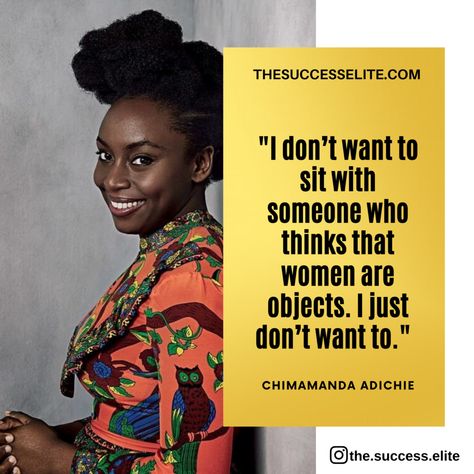 Top 30 Chimamanda Adichie Quotes That Inspire Women To Stand Strong | by Anthony Chidozie Ejiogu | Medium Chimamanda Ngozi Adichie Hairstyles, Chimanda Ngozi Adichie, Chimamanda Ngozi Adichie Quotes, African Literature, Teaching Boys, Chimamanda Ngozi Adichie, Stand Strong, Gender Roles, Poor People