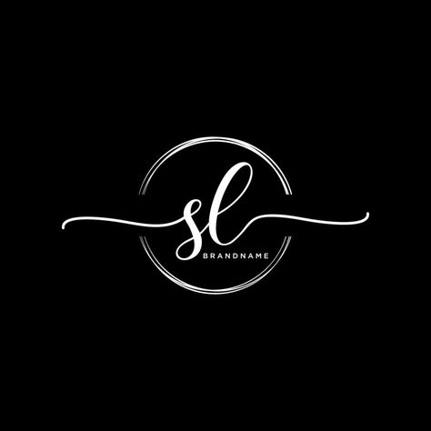 Sl Logo Design Ideas, Sl Logo, Logo Horse, Handwriting Logo, Boutique Logo Design, Floral Logo Design, Beautiful Logos Design, Make Your Logo, Coffee Logo