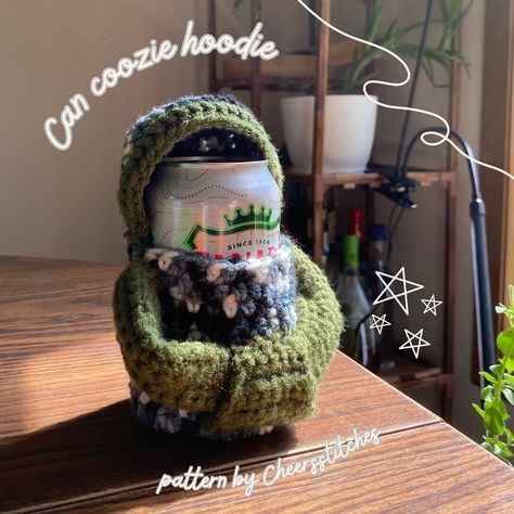 With Father’s Day around the corner, I was on the hunt for a crochet pattern for something that may be considered a more masculine gift (not that crochet items are gender-specific, but I wanted something I could see myself gifting to the dudes in my life). I found the perfect pattern – a can coozie that looks like a little hoodie! It’s super cute and versatile, with endless color and design possibilities. This one is a great gift and can be made relatively quick, maybe over an evening. You ... What To Crochet For My Boyfriend, Crochet Masculine, Sewing Gift Ideas For Dad, Crochet For Men Gift Boyfriends, Crochet Men Ideas, Crochet Brother Gift, Crochet Gifts For Brother, Crochet Christmas Gifts For Men, Crochet Man Gift