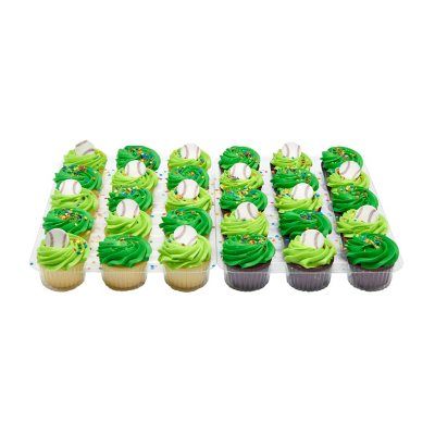 Baseball Cupcakes, 30 ct. - Sam's Club Soccer Cupcakes, Baseball Cupcakes, Disney Princess Cupcakes, Amazing Cupcakes, Succulent Cupcakes, 10 Inch Cake, Succulent Cake, Gold Cupcakes, Club Soccer