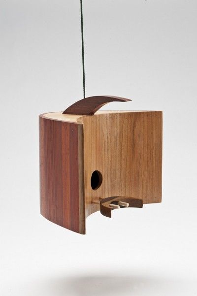 Mark Ellis | Piedmont Craftsmen Modern Birdhouses, Homemade Bird Feeders, Bird House Feeder, Bird Stencil, Bird House Kits, Birdhouse Designs, Modern Birds, Decorative Bird Houses, Bird Boxes