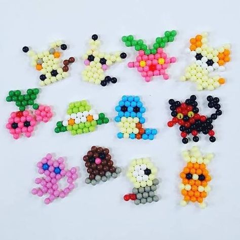 Aquabeads Templates, Aqua Beads, Beaded Crafts, Fuse Beads, Perler Bead Patterns, Bead Patterns, Perler Bead, Hama Beads, Perler Beads