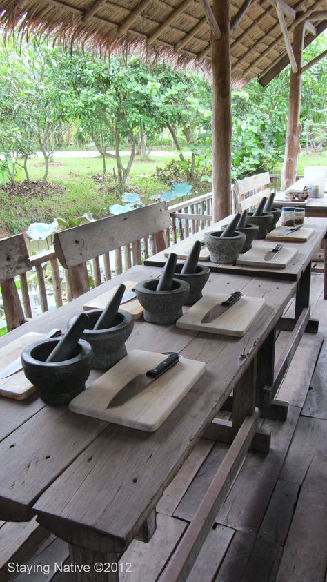 Ready for cooking class at the Chiang Mai Thai Farm Cooking School www.thaifarmcooking.net/ #travel #Thai Thailand Quote, Local Drinks, Farm Cooking, Food For The Soul, Mai Thai, Dream Trips, Thailand Food, Vacation Quotes, Travel Thailand