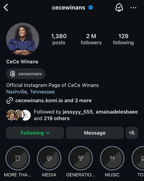 CeCe has surpassed 2 MILLION followers on instagram! Congratulations C!!❤️ - - - @cecewinans #cecewinans #instagram #instagood #stanning_cecewinans #stanningcecewinans #fyp #love #2million #explore #explorepage #foryou #foryoupage #congratulations #queen Million Followers, Followers On Instagram, Queen, Music, On Instagram, Quick Saves, Instagram