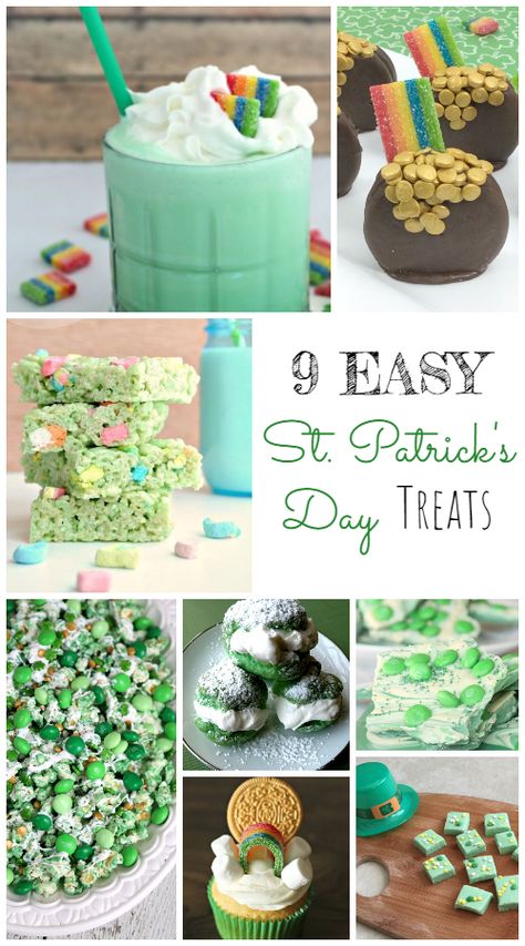 9 Easy St. Patrick's Day Treats to Make St Patrick's Day Treats, St Patrick Day Treats, Treats For Kids, Brownie In A Mug, Shamrock Shake, St Patricks Day Food, Pinterest Crafts, Saint Patties, Recycled Projects