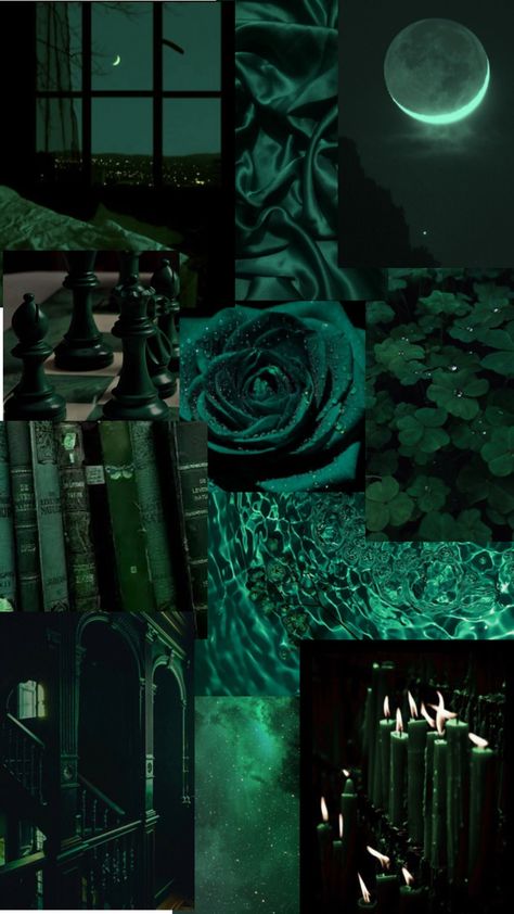 Emerald City Theme, Green Collage, H2o Mermaids, Walpaper Hello Kitty, Pretty Wallpapers Tumblr, Dark Green Aesthetic, Emo Wallpaper, Slytherin Aesthetic, Magic Aesthetic