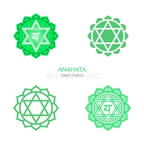 Anahata, Heart Chakra Symbol. Colorful Mandala. Vector Illustration Stock Vector - Illustration of exercise, energy: 170009991 Heart Chakra Drawing, Heart Chakra Symbol Tattoo, Anahata Chakra Tattoo, Anahata Tattoo, Chakra Symbols Art, Heart Chakra Art, Heart Chakra Tattoo, Chakra Elements, Heart Chakra Mandala