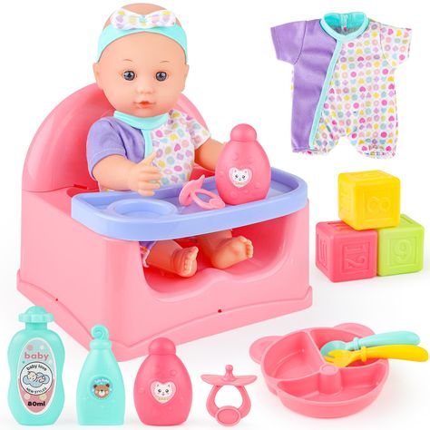 Baby Alive Stuff, Baby Doll Play, Baby Doll Furniture, Baby Doll Set, Toddler Girl Toys, Baseball Theme Party, Barbie Doll Set, Baby Doll Toys, Barbie Doll Accessories