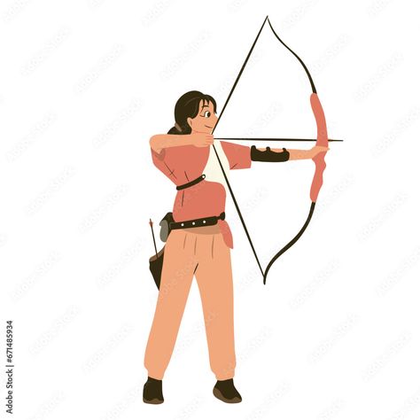 Archery woman vector, archery woman illustration, archery woman, archery woman icon, archery woman character, woman archery Stock Vector | Adobe Stock Archery Aesthetic, Archery Women, Woman Character, Woman Vector, Woman Illustration, Iconic Women, Archery, Adobe Stock, Stock Vector