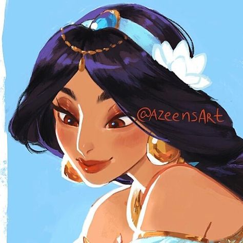 Jasmine Fanart, Disney Jasmine, Aladdin And Jasmine, Disney Artwork, Disney Concept Art, Modern Disney, Disney Princess Pictures, Walt Disney Pictures, Arte Disney