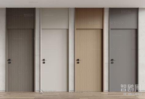 Modern Single Door 3D Model Download - Model ID.484148982 | 1miba Laminate Door Design, Painted Bedroom Doors, Renovation Process, Bungalow Interior, Interior Door Styles, Inside Doors, Laminate Doors, Hallway Designs, Door Design Interior