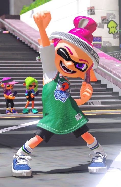 Splatoon Fashion, Splatoon Poses, Splatoon Cosplay, Splatoon Pfp, Splatoon Oc, Splatoon 2 Art, Splatoon 3, Sketch Poses, Digital Fashion