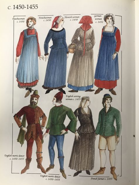 1420s Fashion, 1300s Fashion, 13th Century Fashion, 1400s Fashion, 15th Century Fashion, Middle Ages Clothing, Fashion Timeline, Medieval Woman, French Outfit