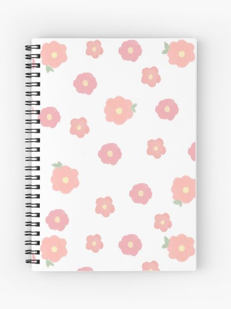 Christmas Present List, Peachy Flowers, Korea Flower, Spring Notebook, Stationary Notebook, Flower Notebook, Note Books, Sketch Books, Cover Notebook