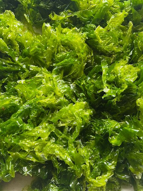 Sea Lettuce, Lettuce Recipes, Edible Seaweed, Grilled Tofu, Living Simply, Green Algae, Sweet Chilli Sauce, Food Web, Lettuce Leaves