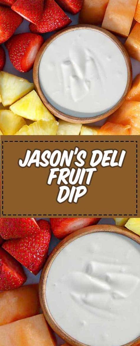 This creamy liqueur fruit dipping sauce is sure to be a party favorite! It's a tasty fruit dip with brown sugar and Grand Marnier. Super easy with only 3 ingredients. Save this Jasons Deli copycat recipe to make a delicious appetizer or dessert. #fruitdip #dippingsauce #partyfoods #appetizerseasy #easydessert #easyappetizers #quickandeasy #copycat #copycatrecipes Jasons Deli Fruit Dip, Fruit Dipping Sauce, Lemon Sugar Cookie, Jasons Deli, Fruit Dip Recipe, Easy Fruit Dip, Fruit Dips Recipes, Dip Sauce, Best Fast Food