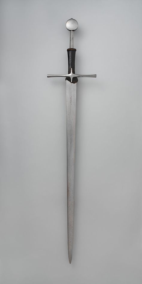 Hand-and-a-Half Sword | European or possibly English | The Met Fencing Equipment, Gate Of Babylon, Modern Study, Types Of Swords, Engraving Illustration, Metropolitan Museum Of Art, Metropolitan Museum, Museum Of Art, Art History