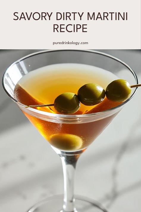 If you're searching for a fun and unique cocktail, look no further than the Dirty Martini! This variation offers a delightful salty twist to the classic Martini, thanks to the key ingredient: olive brine. Wanna impress your friends with your bartending skills? Learn how to shake up this easy and sophisticated drink that has roots dating back to the late 1800s. Perfect for a party or a cozy night in, a Dirty Martini is sure to please any cocktail lover looking for depth of flavor. Discover the secrets to stirring up this beloved cocktail! Dirty Martini Recipe, Cocktail Look, French Martini, Olive Brine, Rose Cocktail, Classic Martini, Dry Martini, Martini Recipe, Vodka Martini